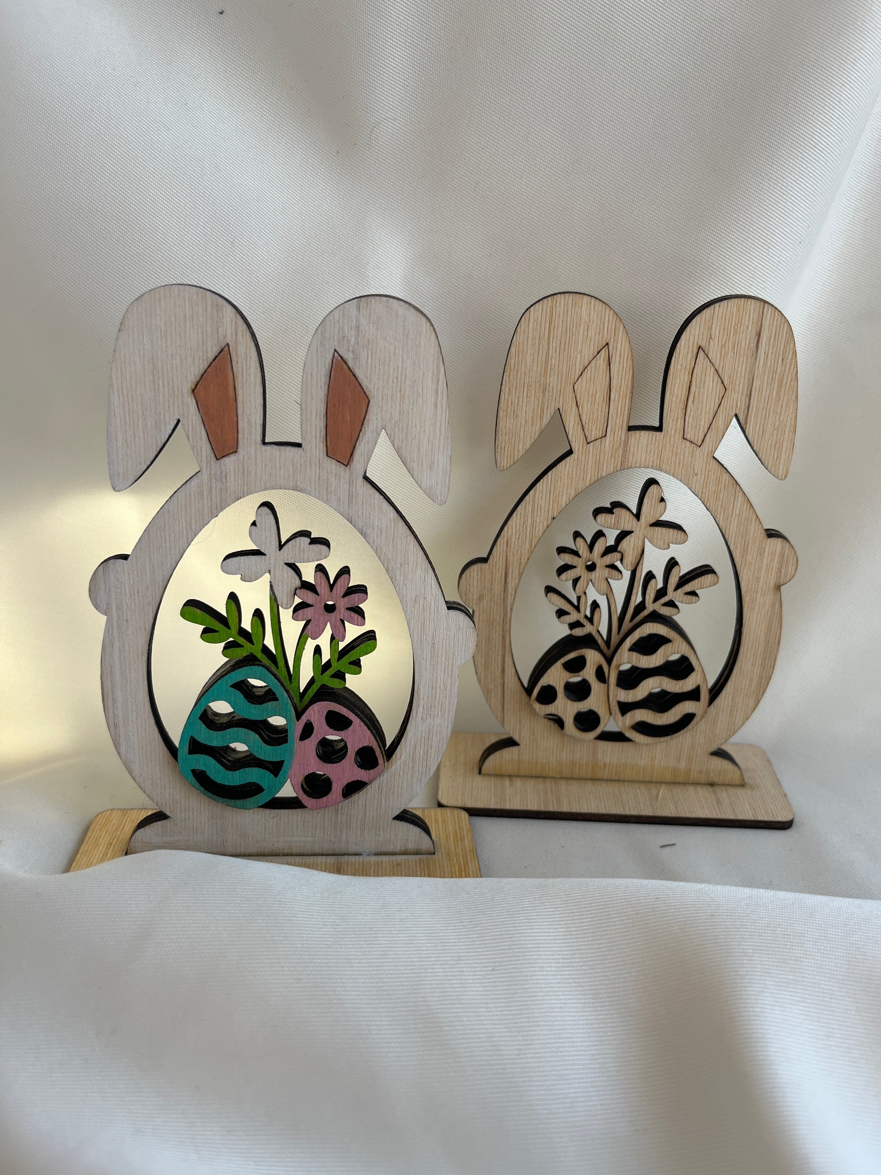 Pâques - superposition tête lapin oeuf