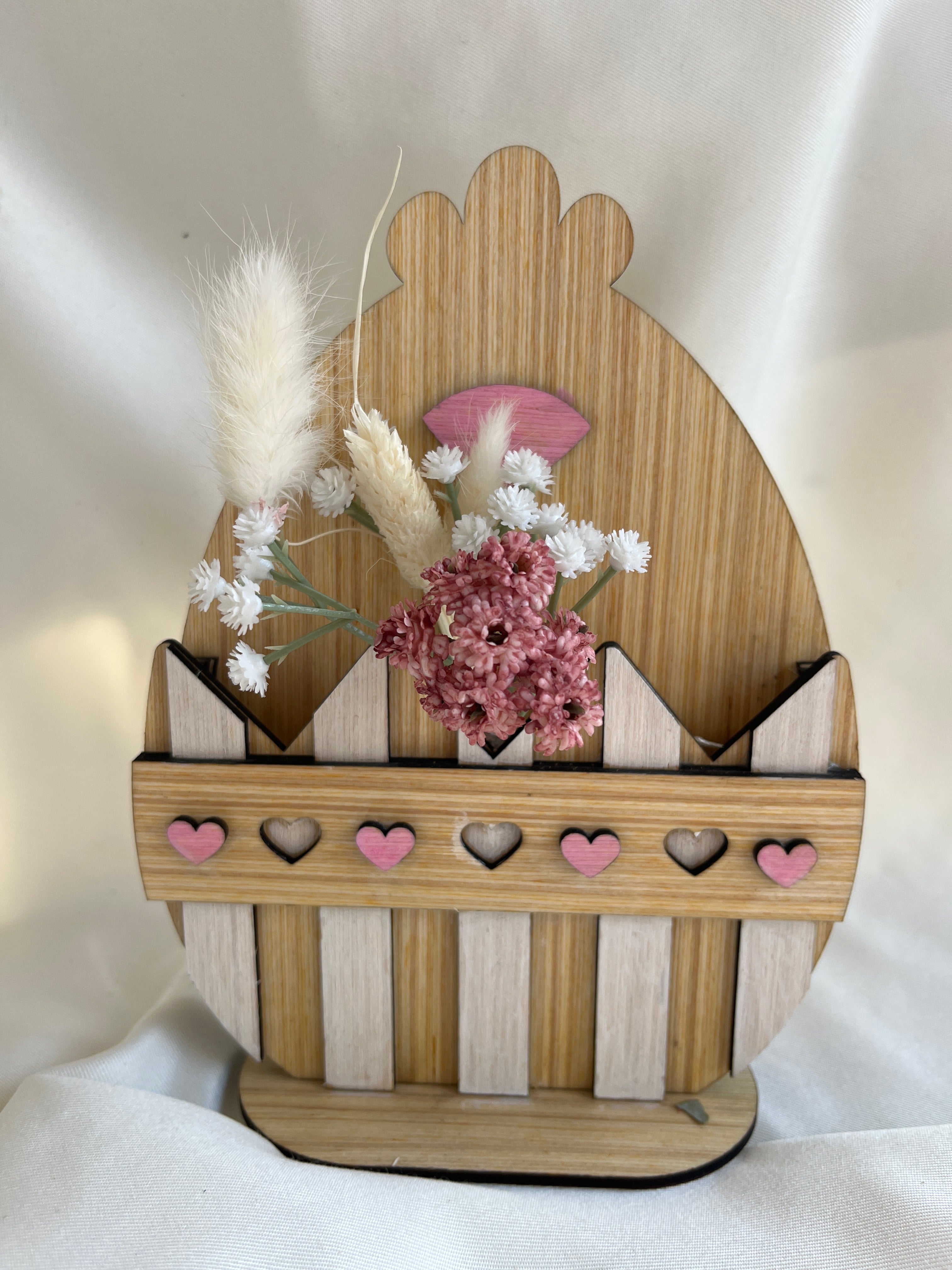 Pâques - poussin fleurs