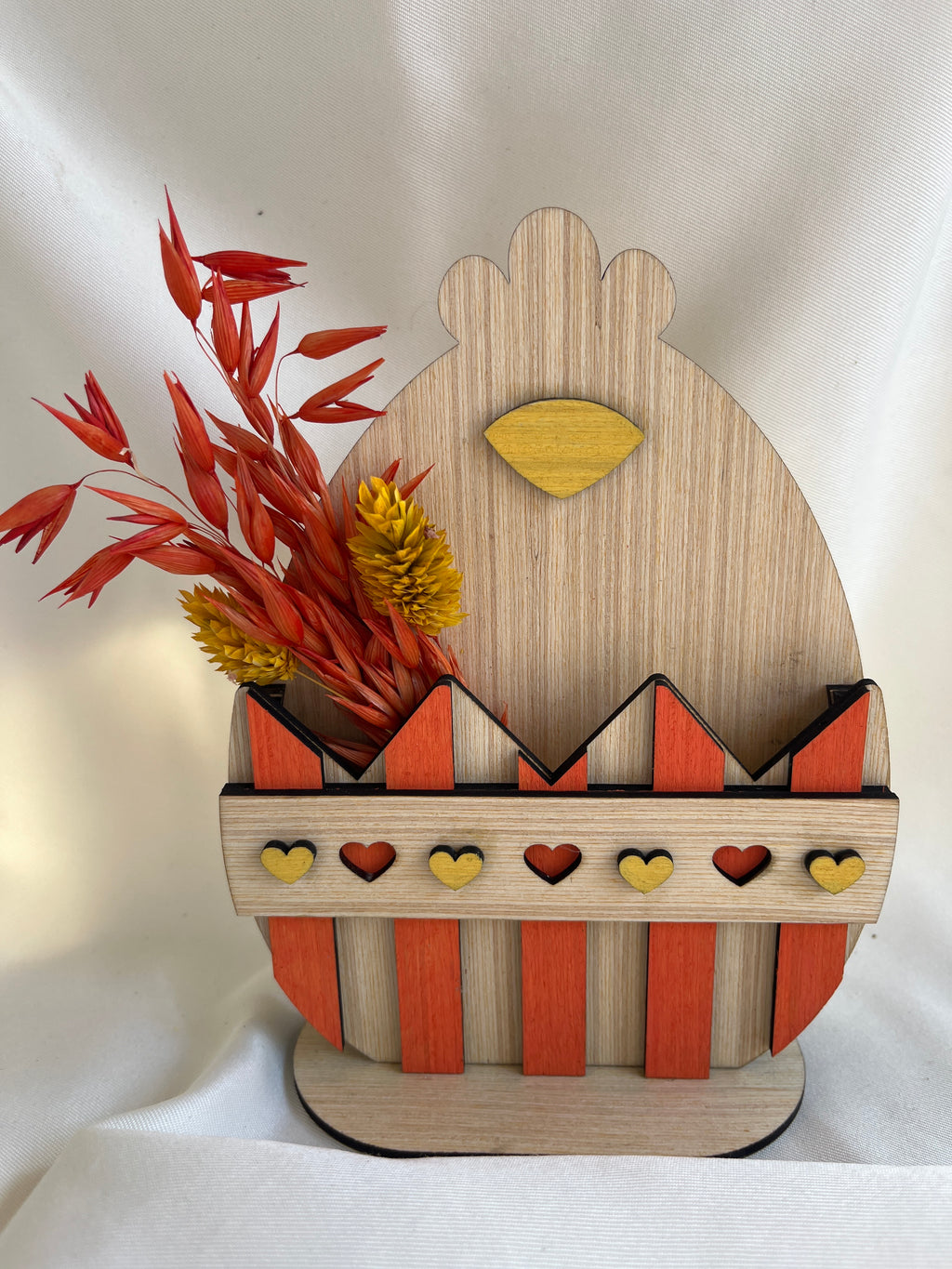 Pâques - poussin fleurs