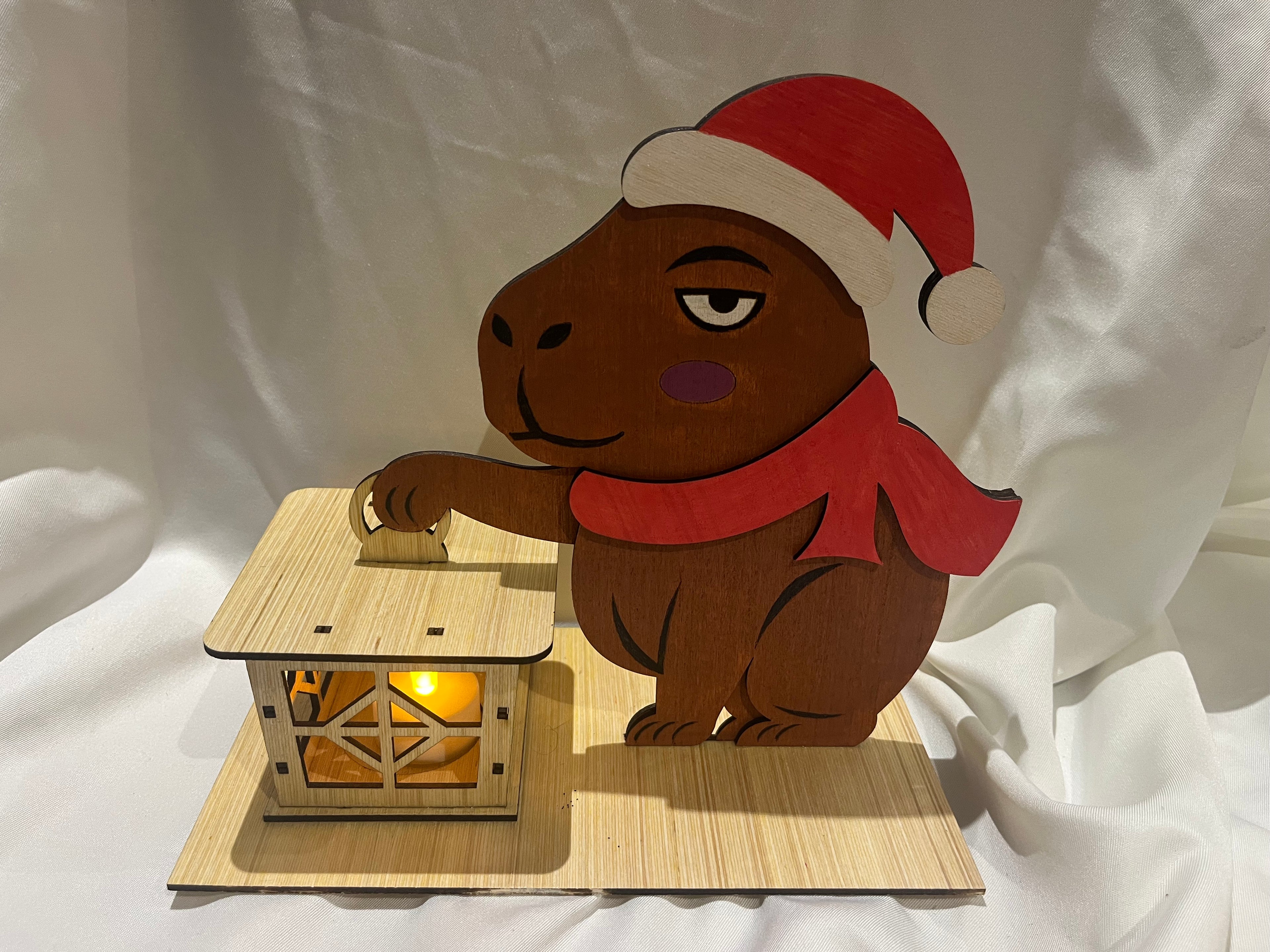 Noël - Lanterne capybara