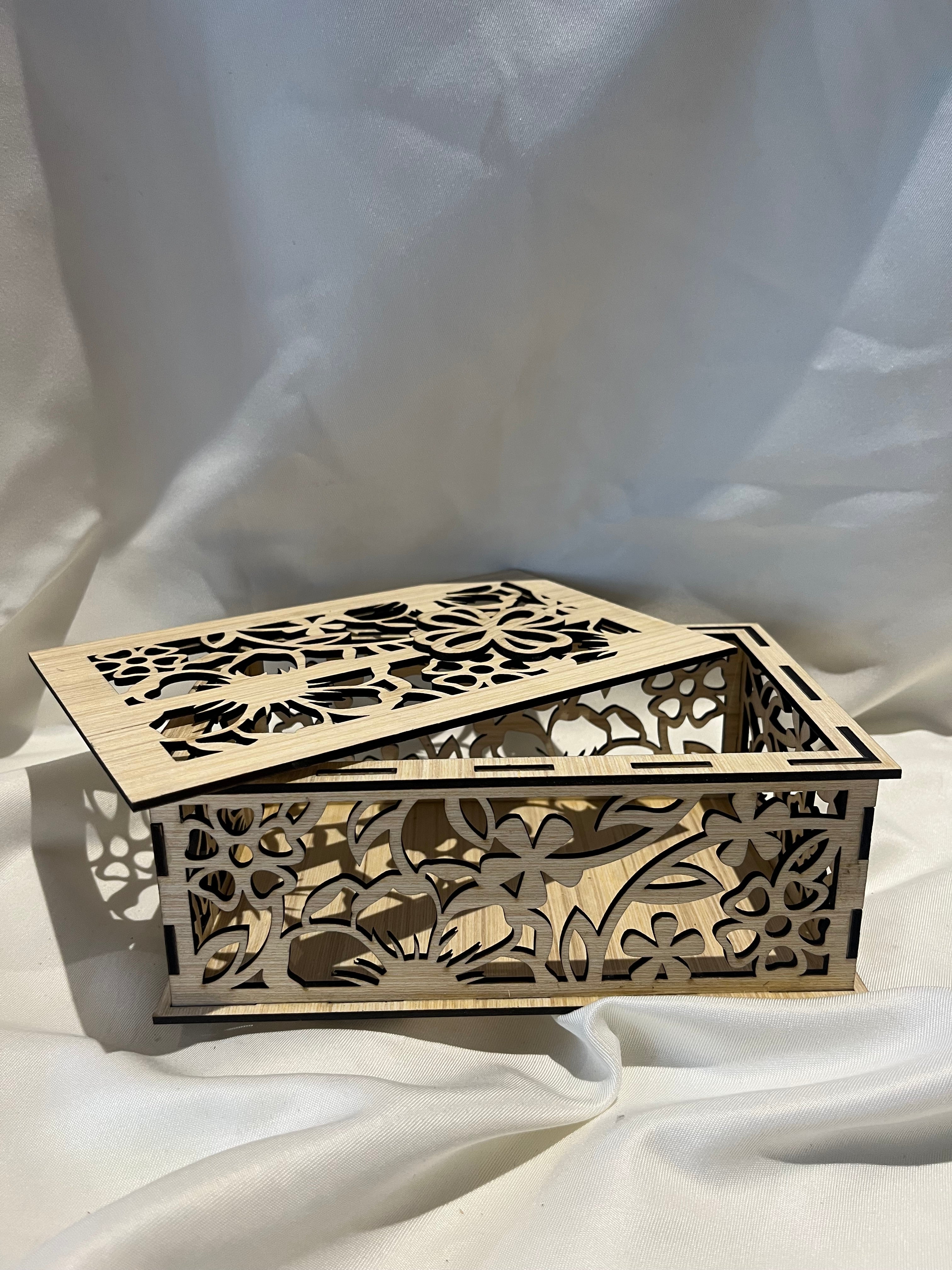 Boite cadeau - fleurs