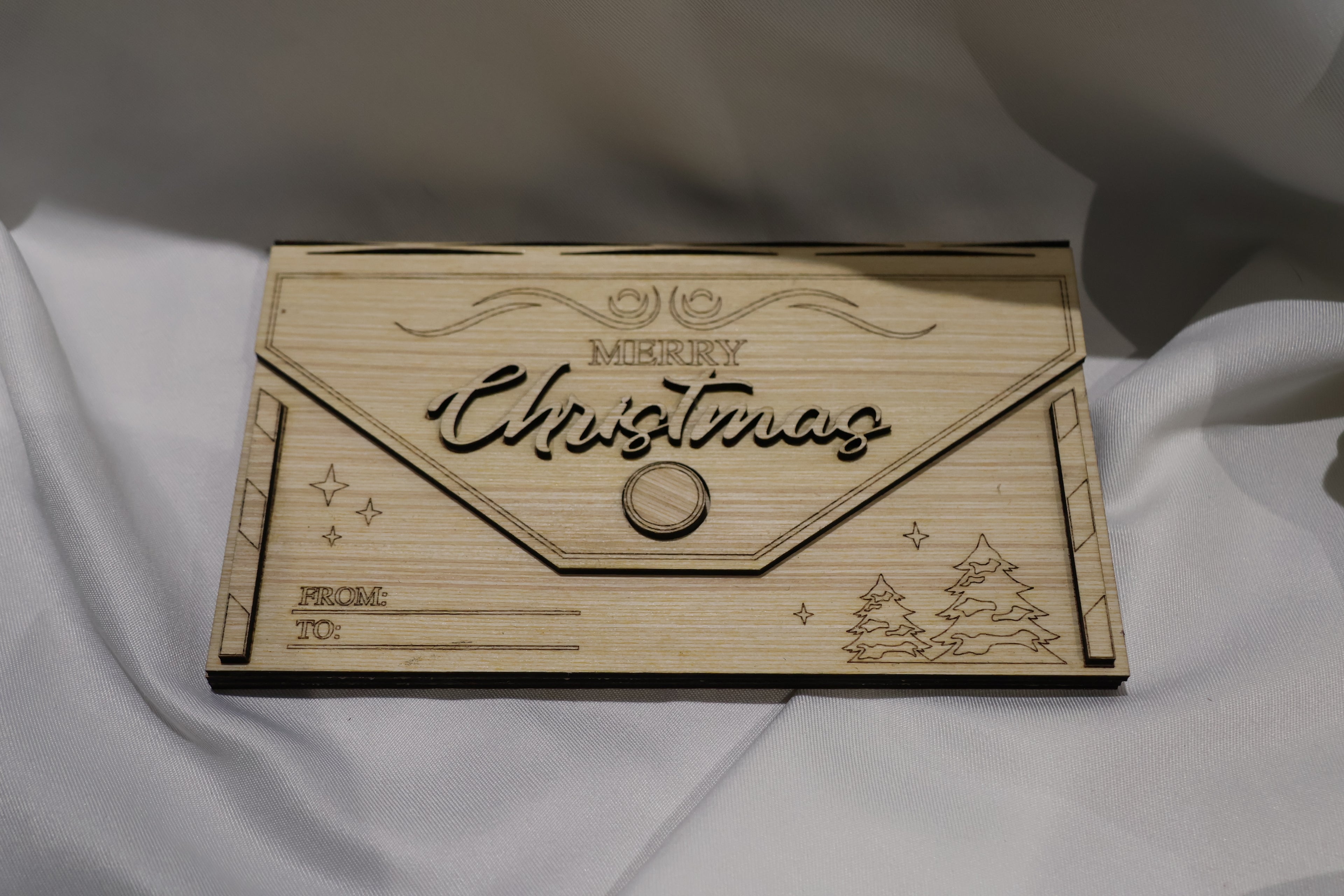 Noël - Enveloppe argent accordéon