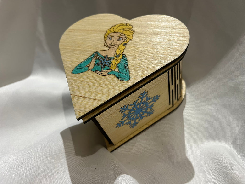 Boite - Cœur Elsa reine des neiges
