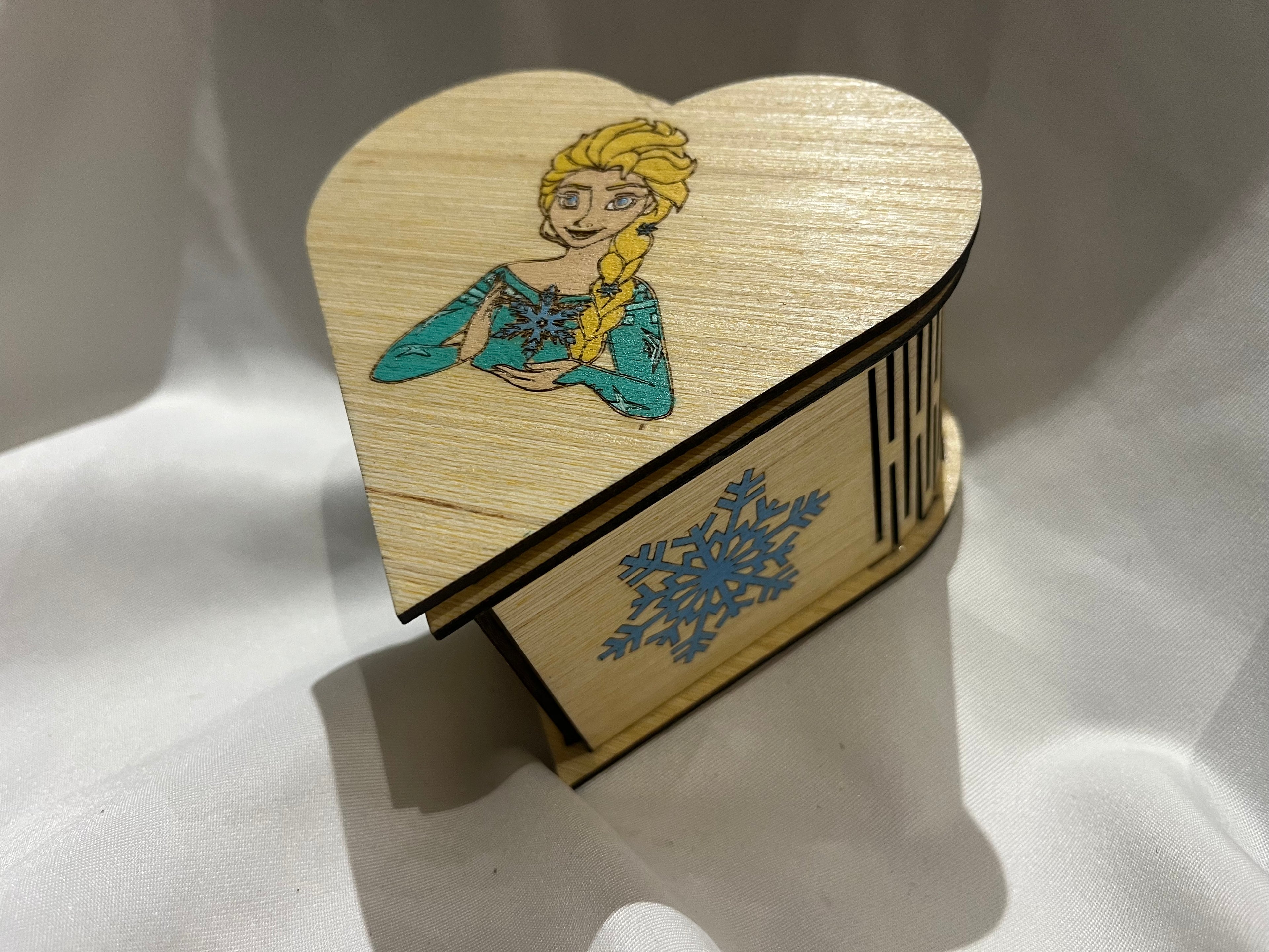 Boite - Cœur Elsa reine des neiges