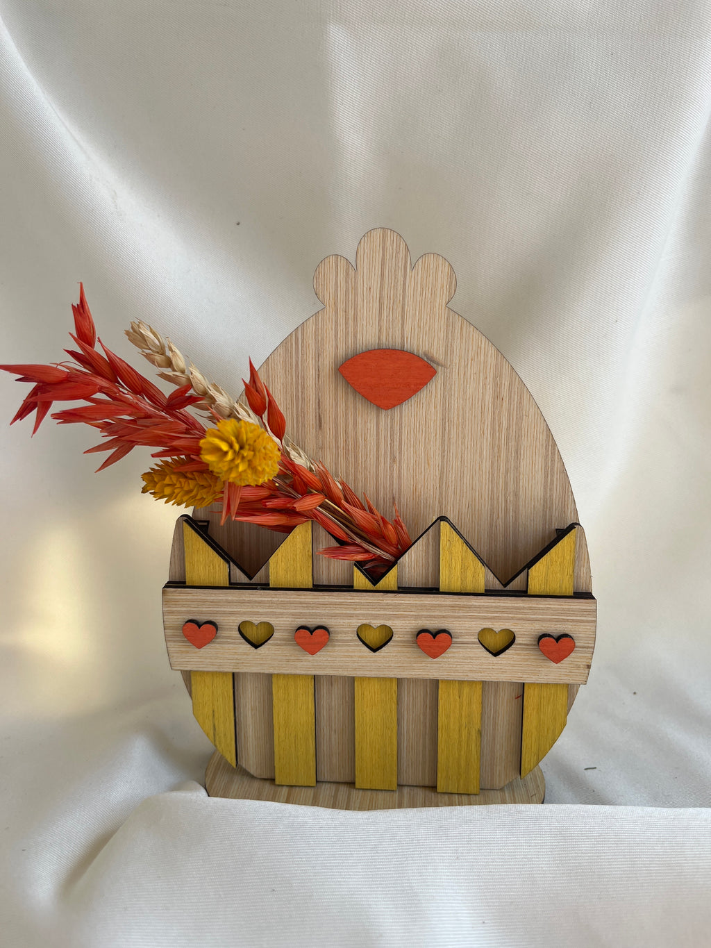 Pâques - poussin fleurs