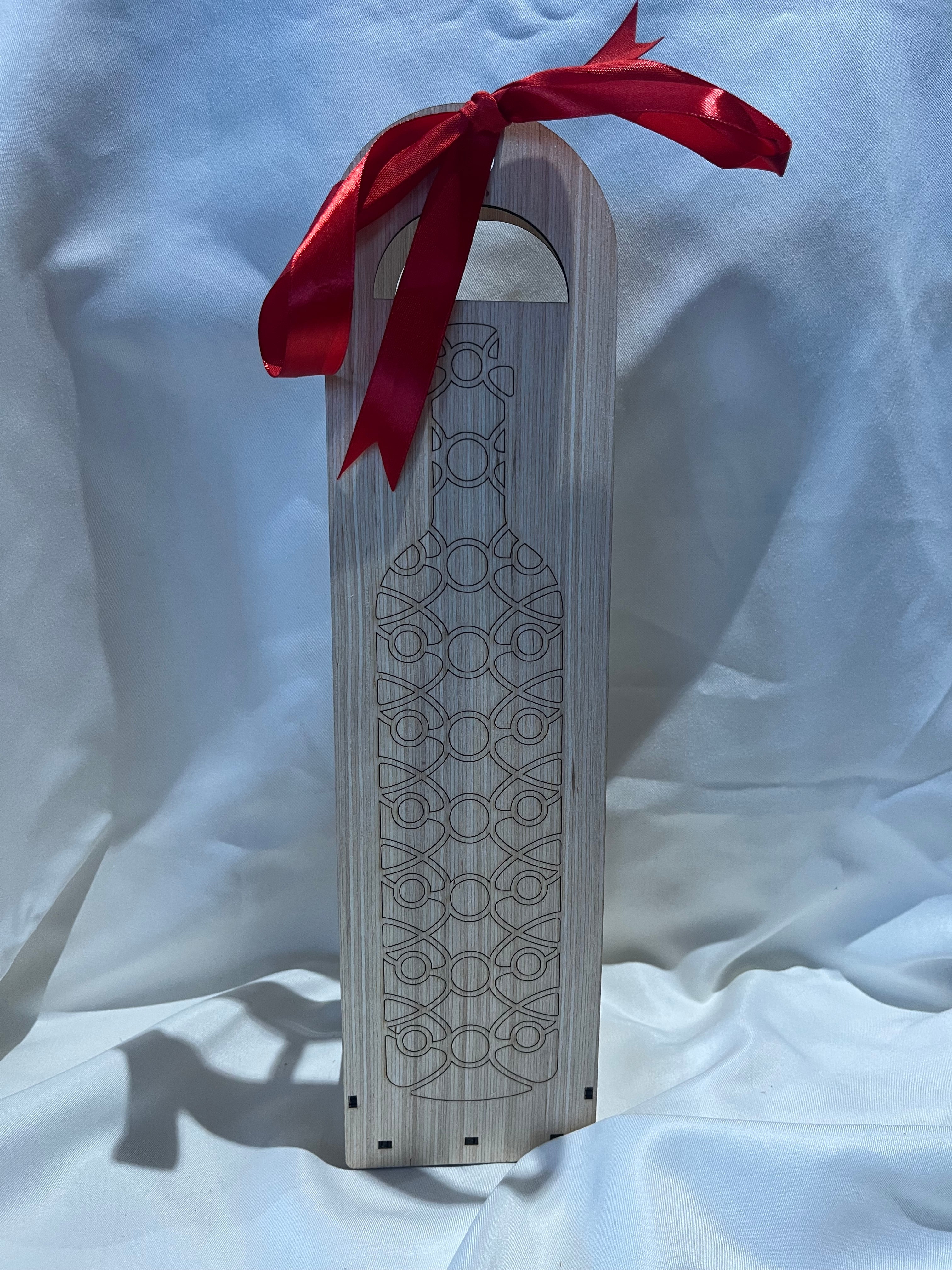 Coffret vin ruban - bouteille