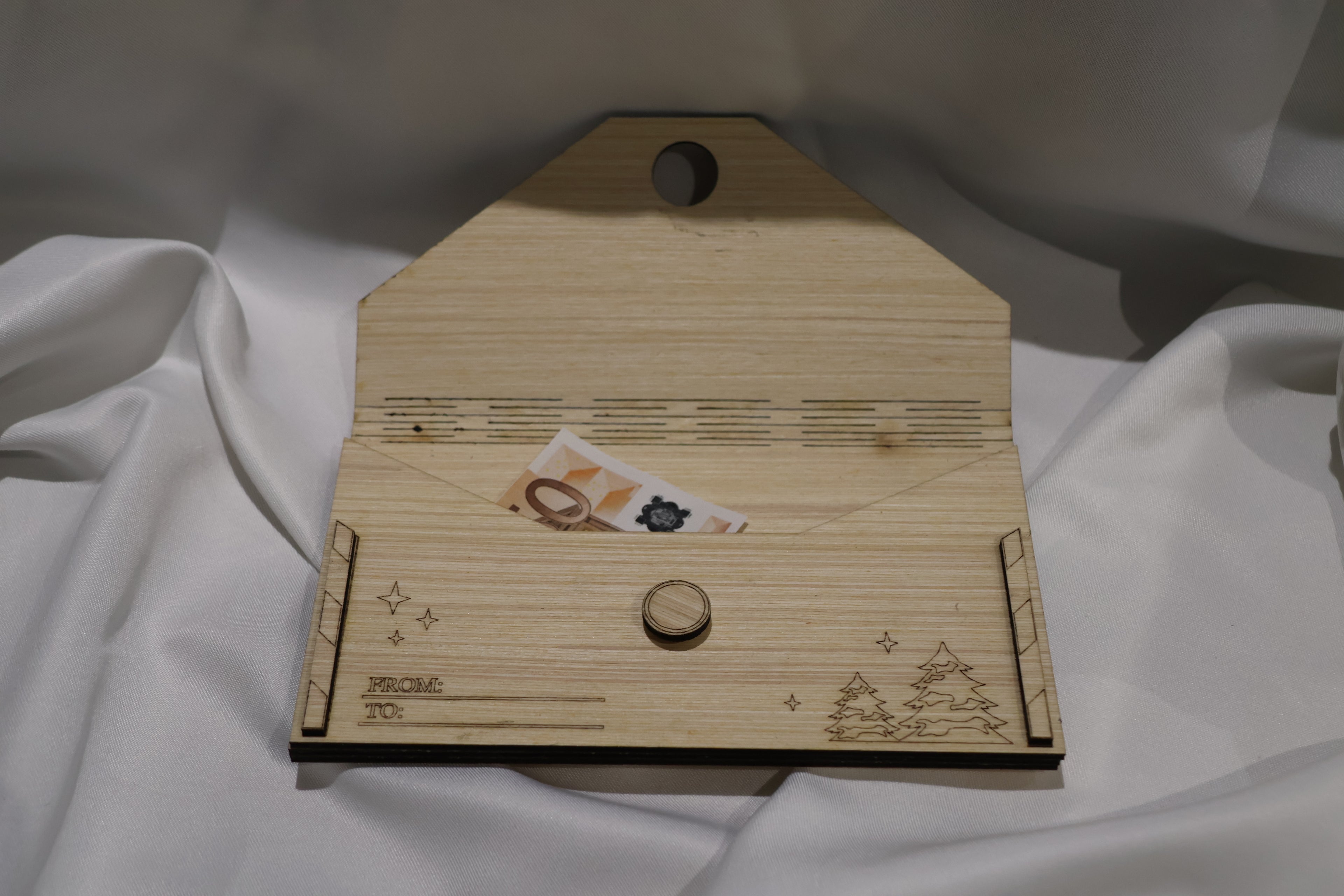 Noël - Enveloppe argent accordéon