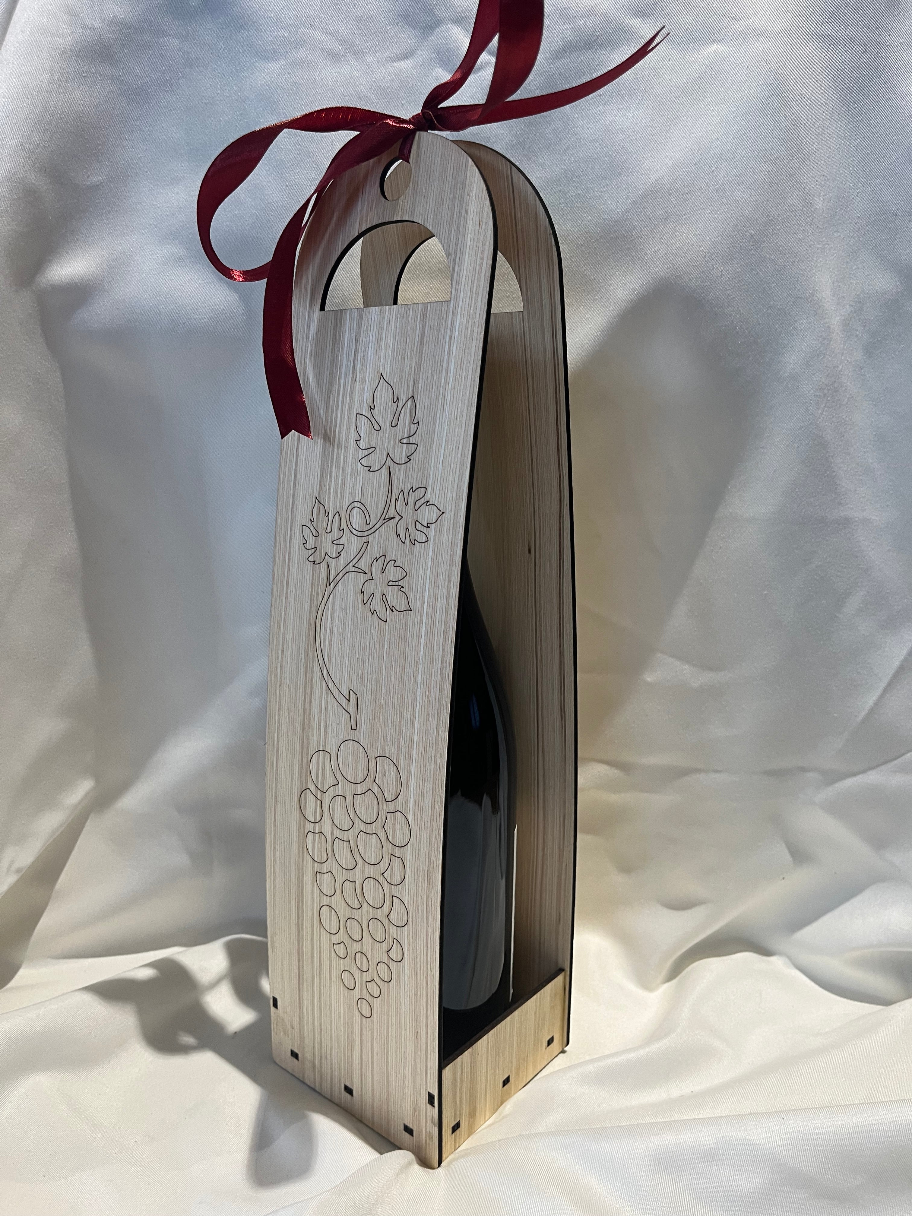 Coffret vin ruban - raisin