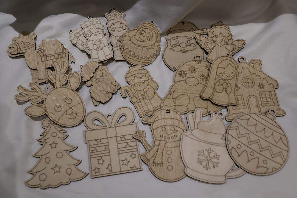 DIY - Pièces de Noël à colorier