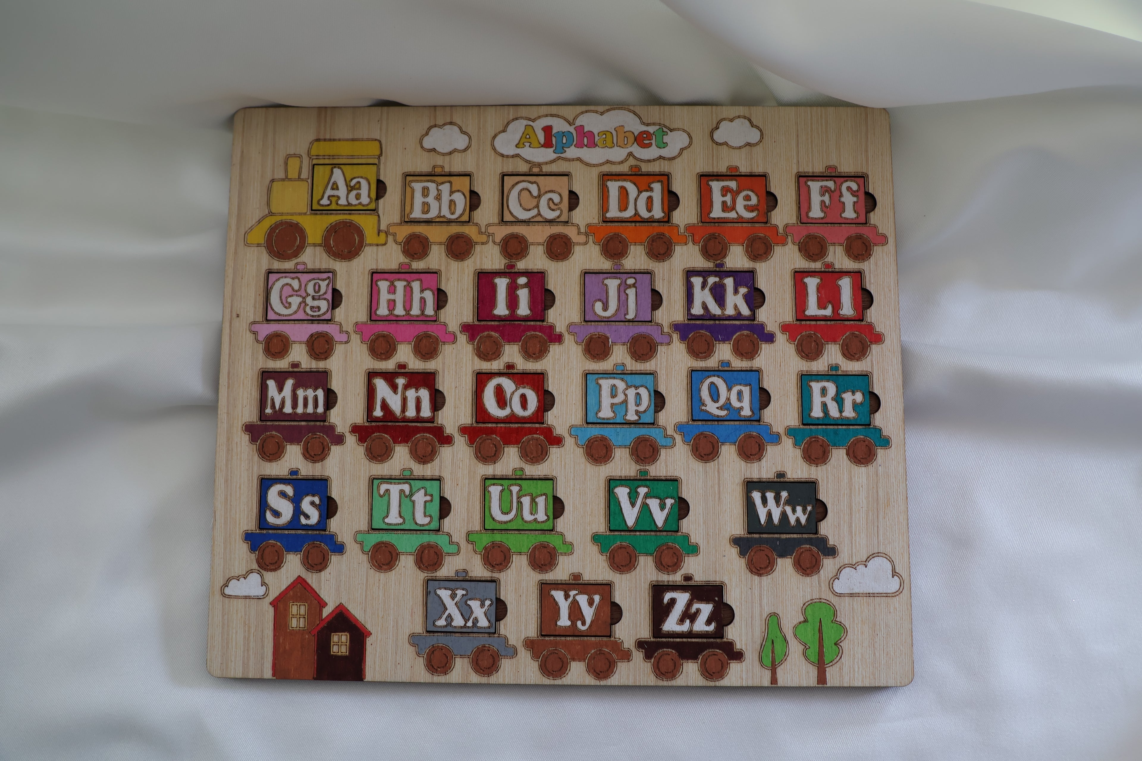 Puzzle bois - Train de l'alphabet