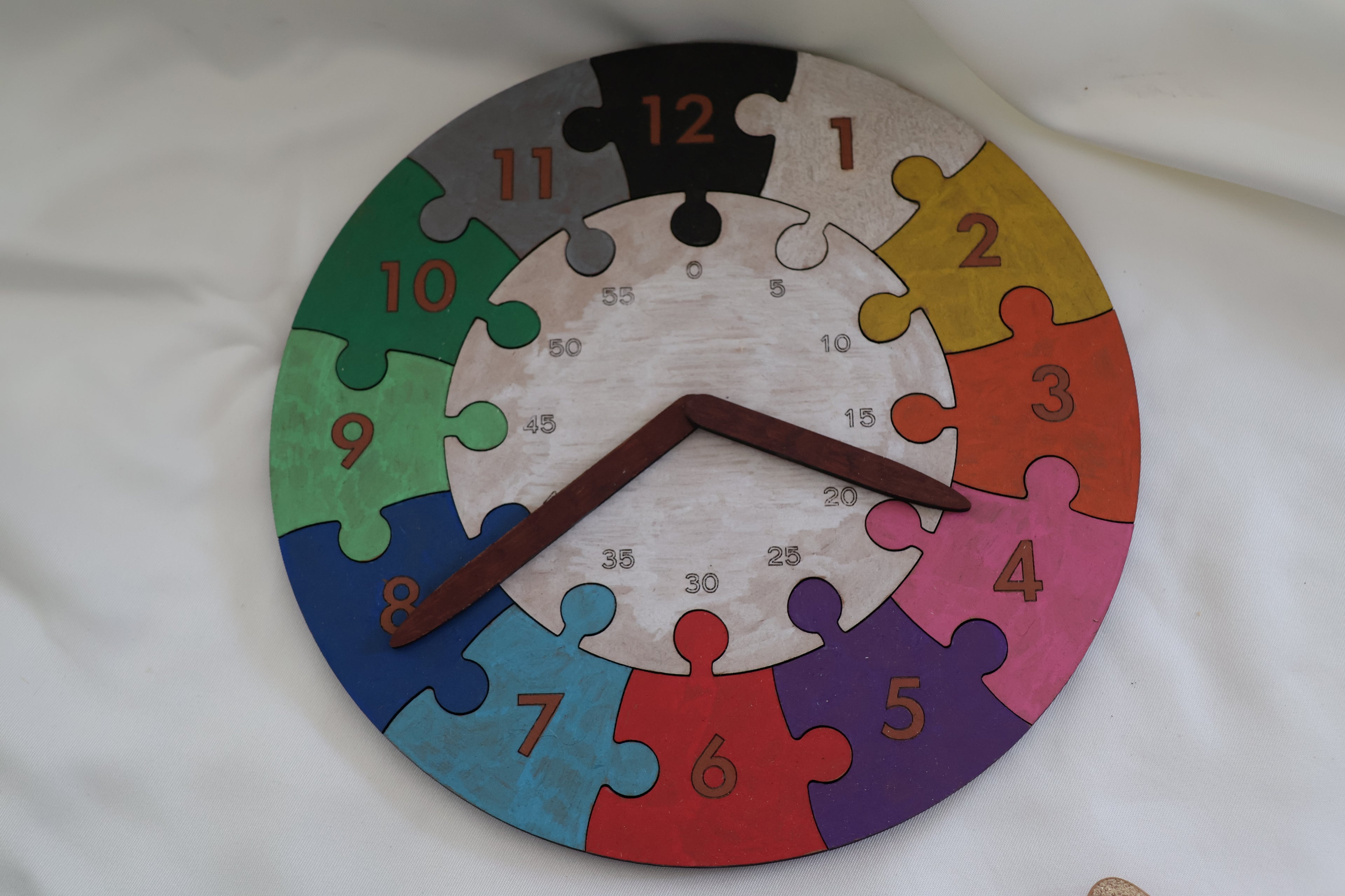 Puzzle bois - Horloge