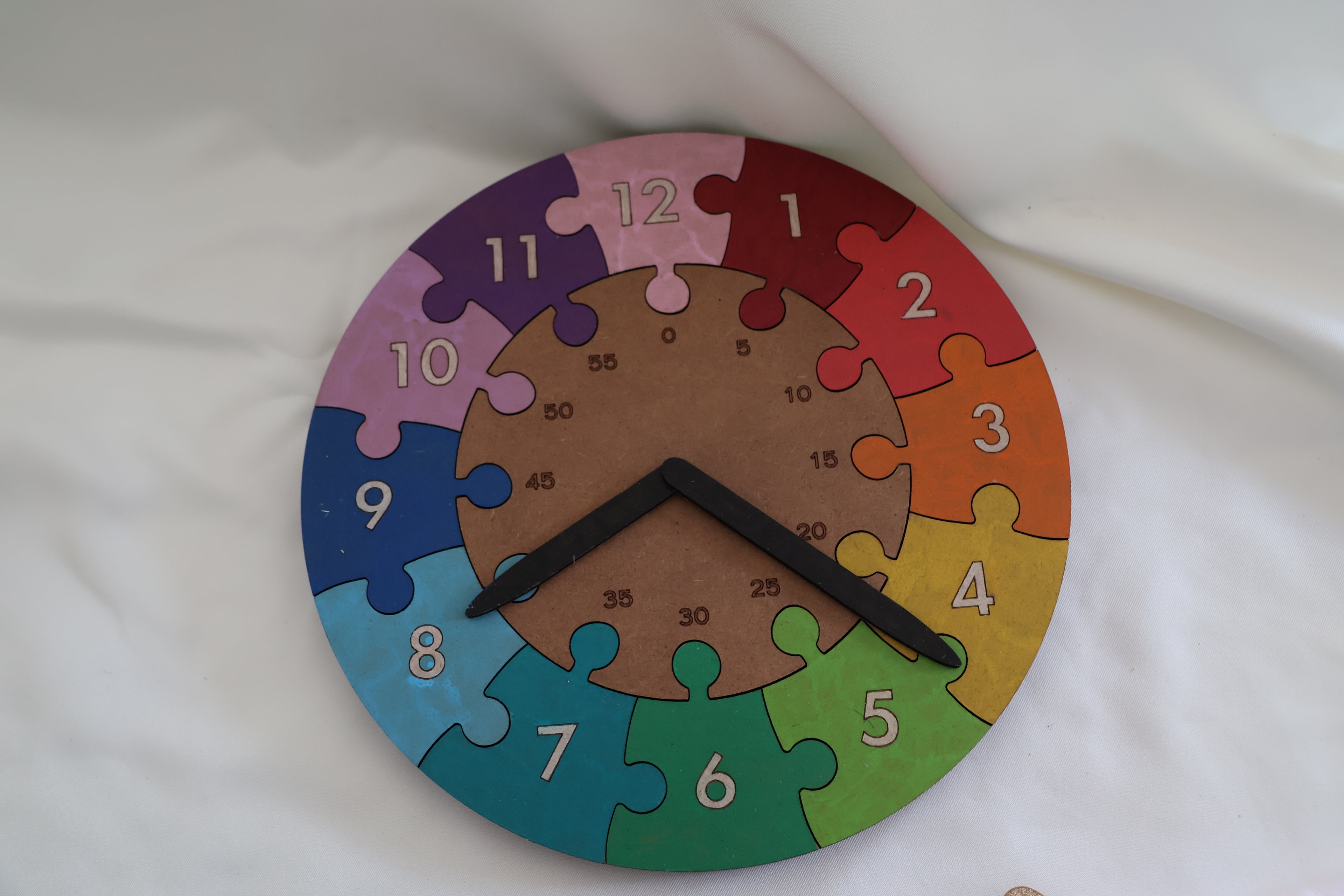Puzzle bois - Horloge