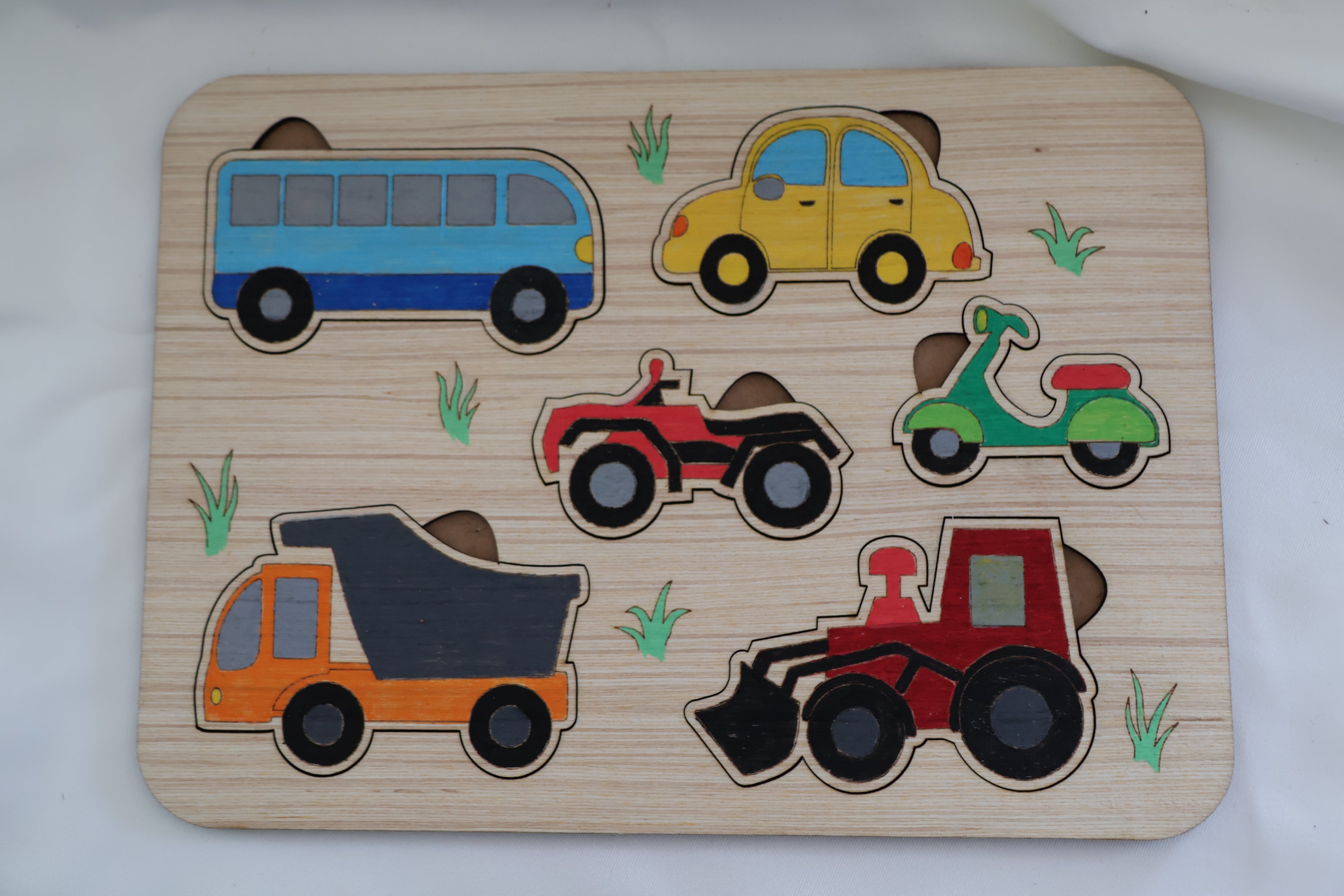 Puzzle bois - Transports 2