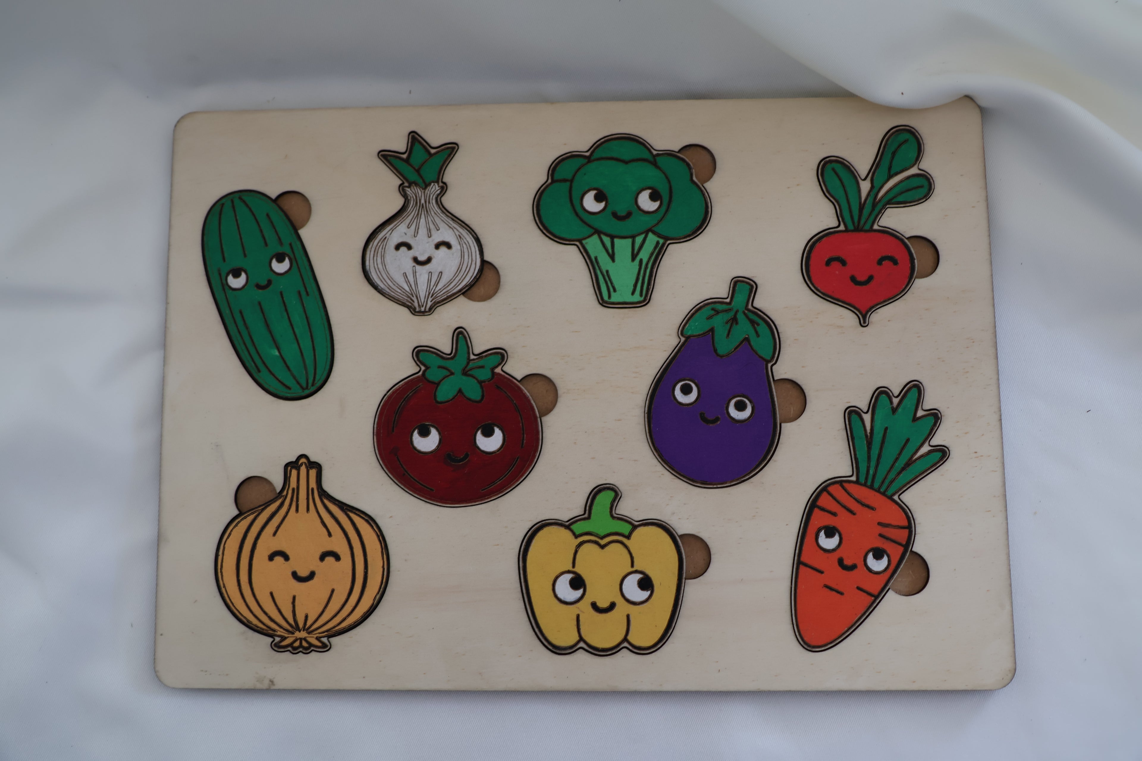 Puzzle bois - Légumes