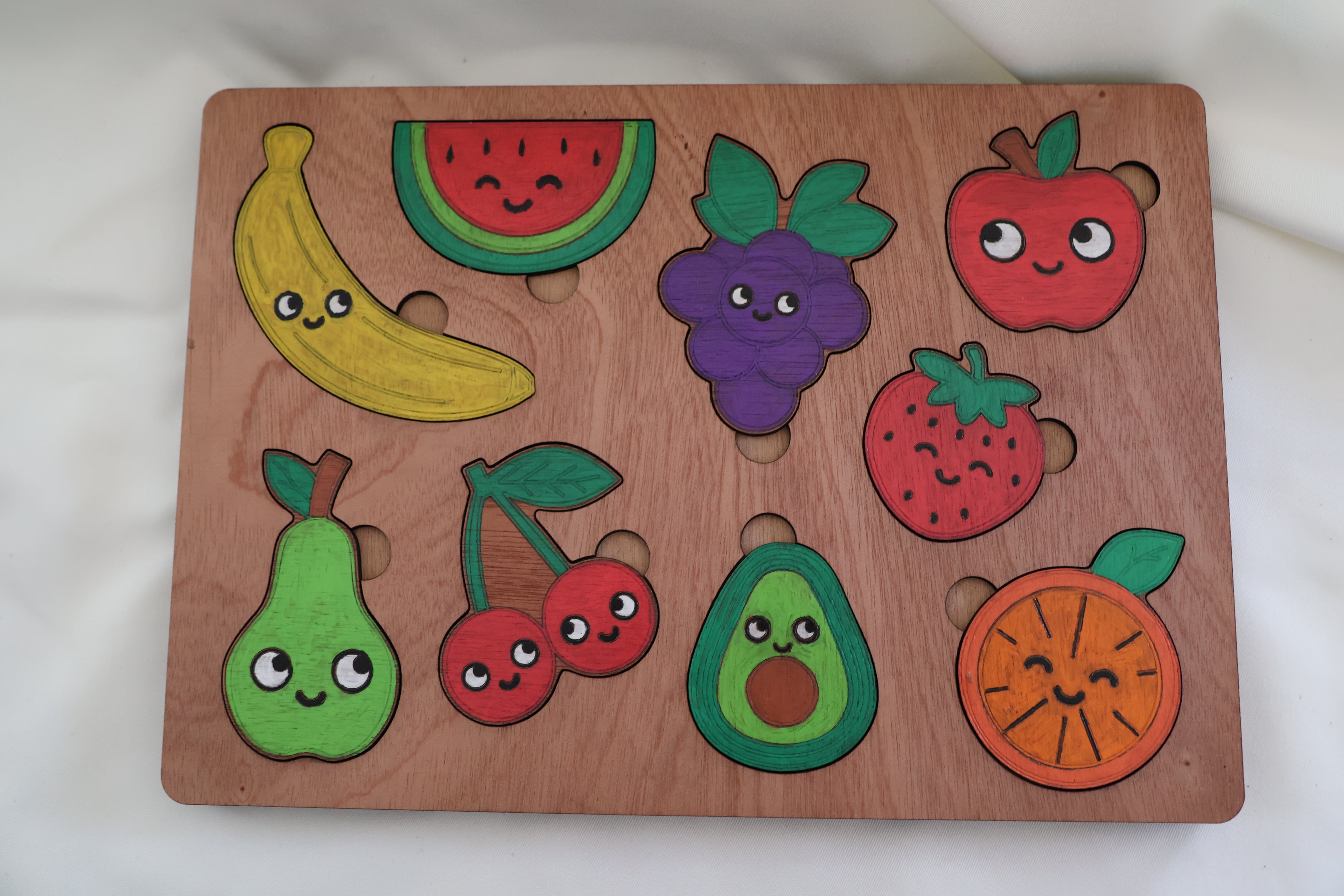 Puzzle bois - Fruits