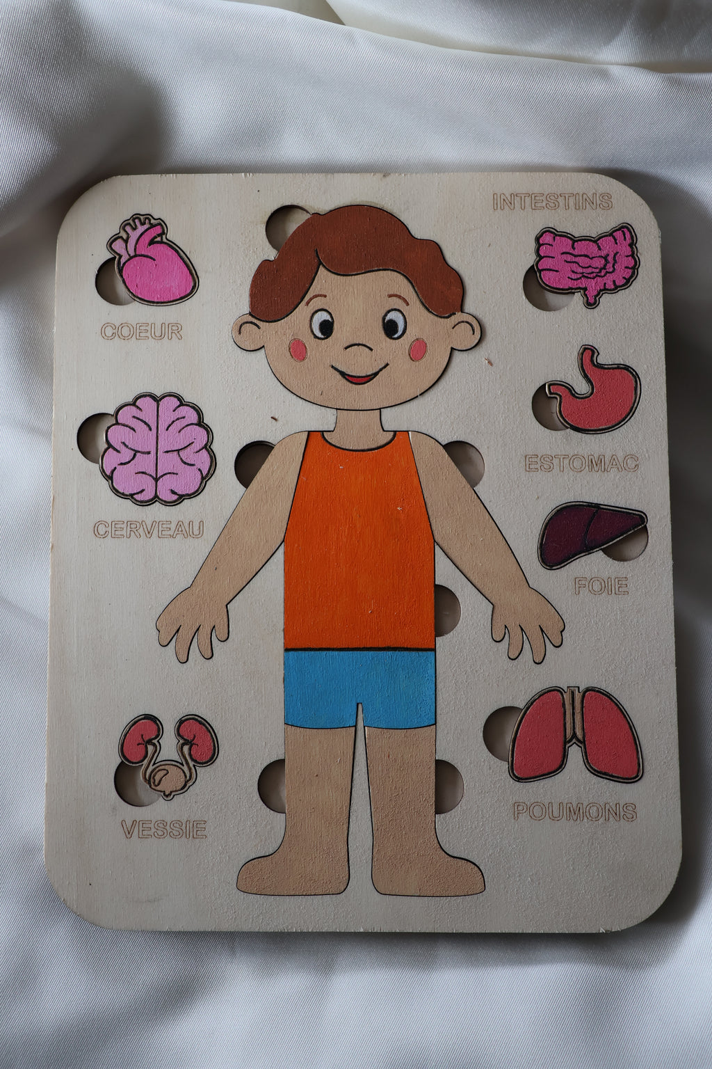 Puzzle bois - Corps humain garçon