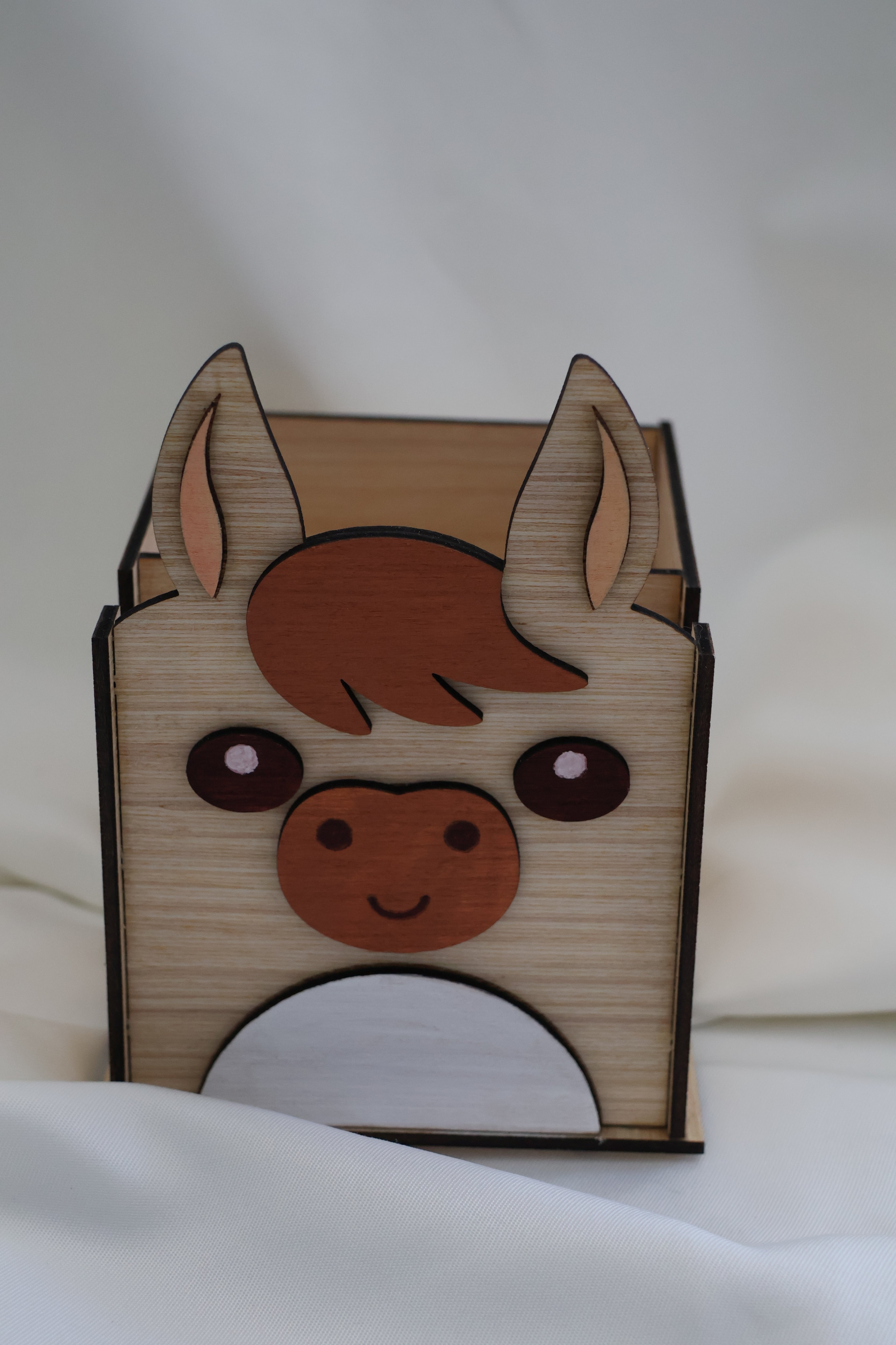 Fournitures - pot à crayons âne